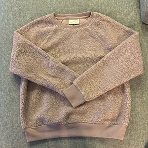 Cozy fleece crew sweatshirt